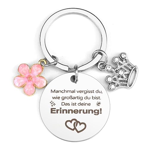 QONCV Schlüsselanhänger Mutmacher Geschenk, Beste Freundin Geschenke Freundschaftsgeschenke Kollegin Schwestern Geschenke Motivationsgeschenke Aufmunterung Geschenke Abschiedsgeschenk Erzieherin von QONCV