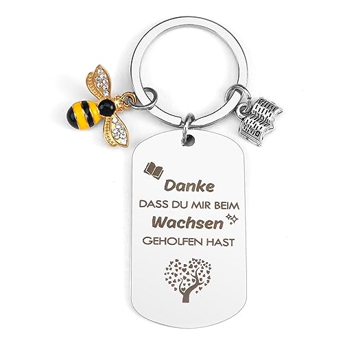 QONCV Lehrer Geschenk, Schlüsselanhänger Lehrer, Dankeschön Geschenke, Erzieherin Geschenk, Abschiedsgeschenk Lehrer, Geschenke für Lehrerinnen, keychain Lehrer, Abschluss Geschenk Danke von QONCV