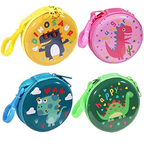 4 Stück Kinder Kleingeldbörse Jungen Mädchen Kleingeld Portemonnaie Täschchen Kindergeburtstag Gastgeschenke Mitgebsel Kindergarten Geschenk Münzbörse Mini von QOPET