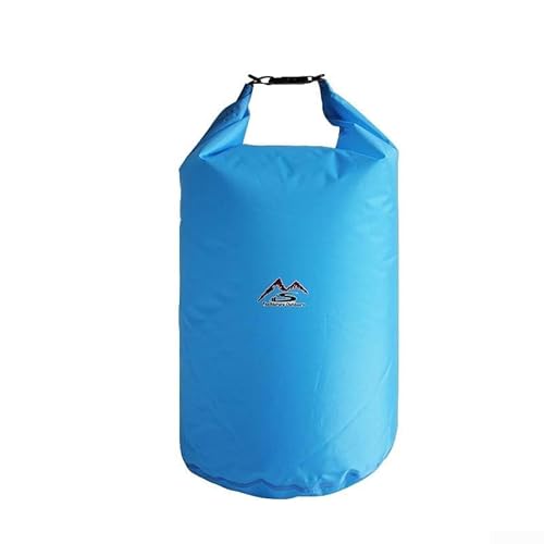 QOXEZY Robuster Trockensack mit Schnellverschlussfunktion, perfekt für Wander- und Campingausflüge, Wie abgebildet, Light Blue 40L von QOXEZY