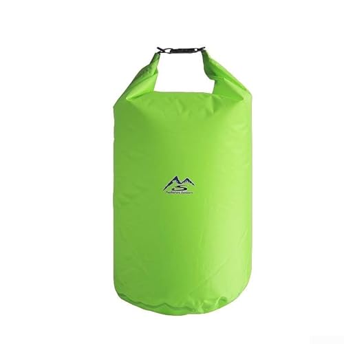 QOXEZY Robuster Trockensack mit Schnellverschlussfunktion, perfekt für Wander- und Campingausflüge, Wie abgebildet, Shiny Green 40L von QOXEZY