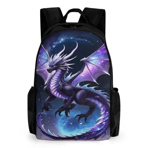 QPIRINMEX Kinder Schulranzen Drachen Kinderrucksack Reiserucksack Jungen Mädchen Schultasche 42x30.5cm von QPIRINMEX