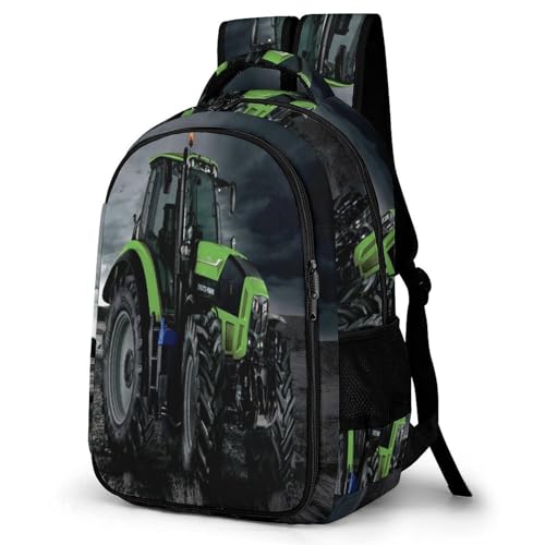 QPIRINMEX Rucksack Jungen 8 Jahre Traktor Rucksack Für Kinder Von 6 Bis 11 Jahren Schulrucksack Kinder 3D- Leichter Reise Outdoor Freizeit von QPIRINMEX