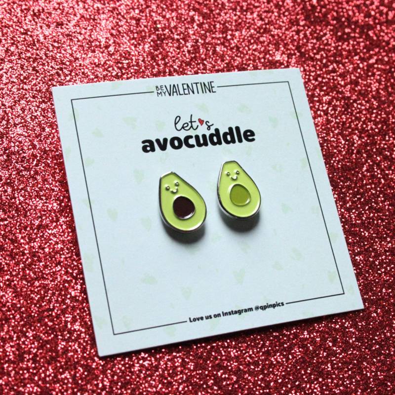 Avocado-Emaille-Pin-Set Zum Valentinstag in Sonderedition Avocado-Emaille-Pin-Set Zum Valentinstag in Sonderedition von QPin