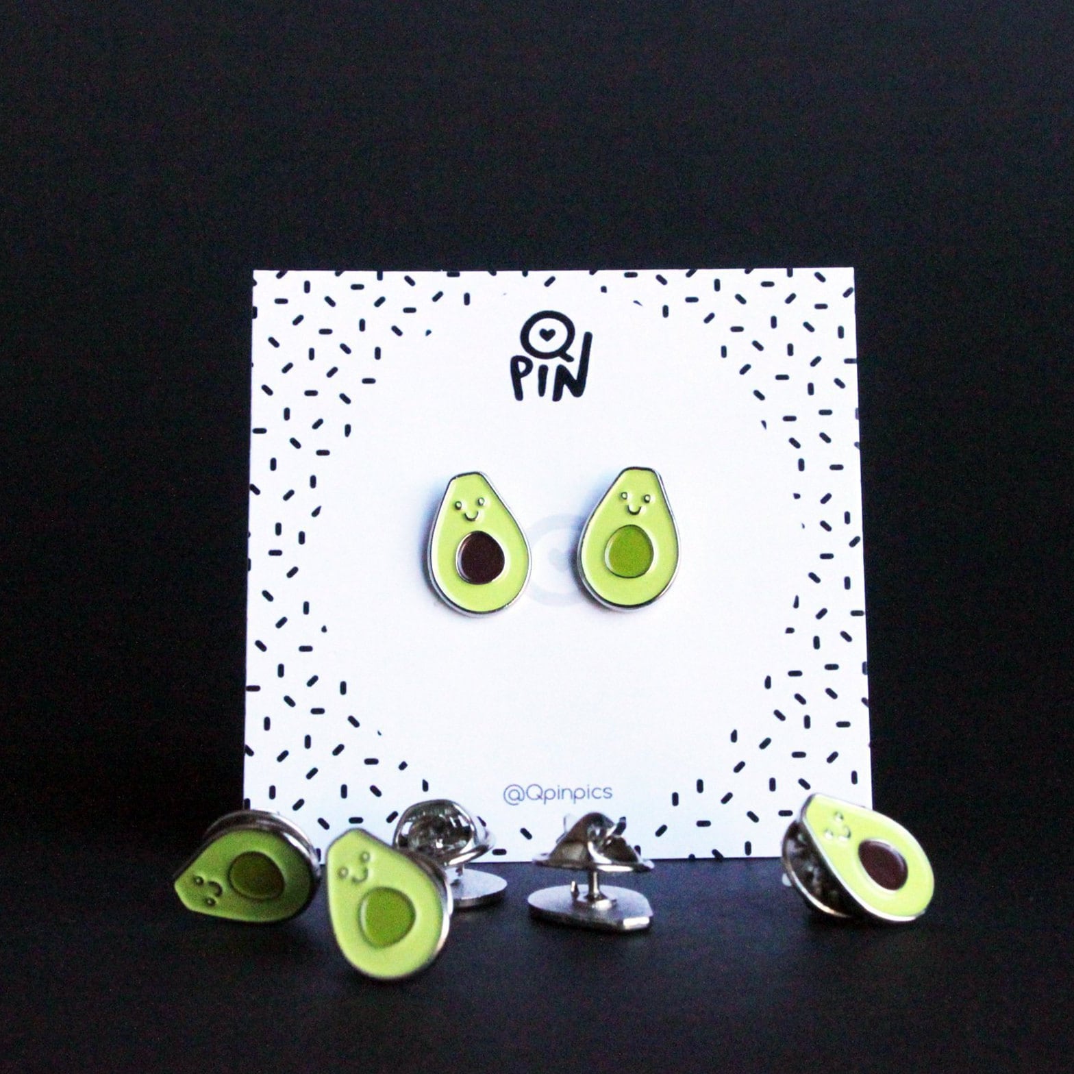 Grüne Avocado Emaille Pin - Grüne Brosche Grüne Avocado Emaille Pin - Grüne Brosche von QPin