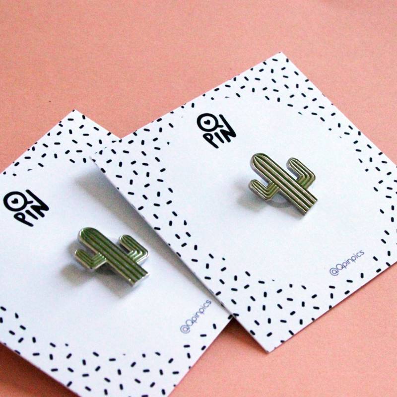 Kaktus Emaille Pin - Brosche Kaktus Emaille Pin - Brosche von QPin