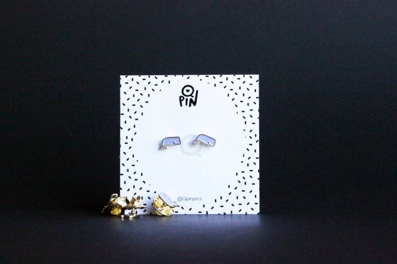 Mini-Wal-Emaille-Pin - Mini-Wal-Figur-Brosche Mini-Wal-Emaille-Pin - Mini-Wal-Figur-Brosche von QPin