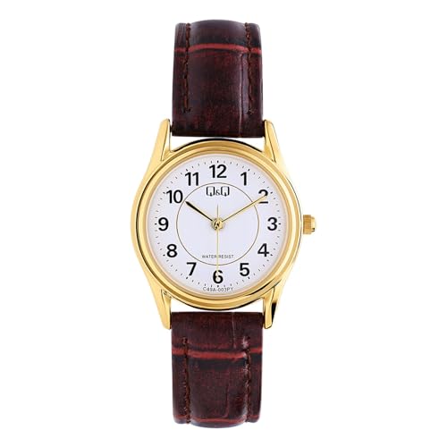 Q & Q - Damen Q&Q Armbanduhr C49A-003PY - Uhr - Leder - - 26 mm von QQ