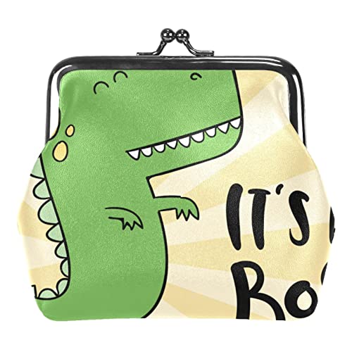 A Boy Lovely Dinosaur Coin Purse Wallet Bag Change Pouch Gifts for Women Kids Girls Key Holder, Mehrfarbig 17, Einheitsgröße, Taschen-Organizer von QQIAEJIA
