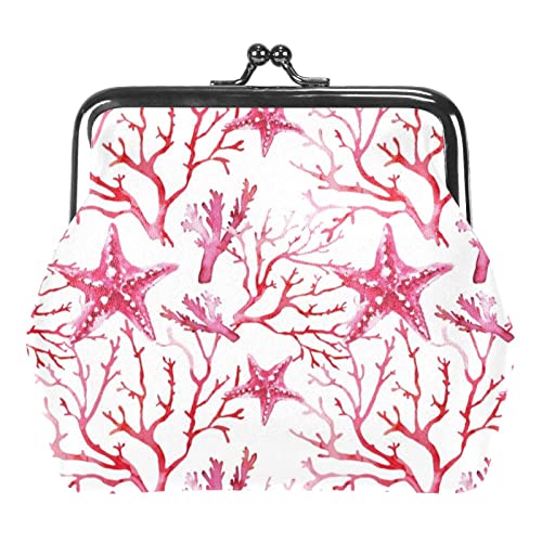 Aquarell Herzen Liebe Muster Schnalle Münze Geldbörse Vintage Beutel Schnalle Clutch Tasche Kiss-Lock Wechselgeldbörse Floral Verschluss Geldbörsen für Frauen Mädchen, Mehrfarbig 02, Einheitsgröße, von QQIAEJIA