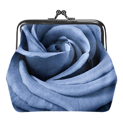 Blaue Rose Münzbörsen Mini Geldbörsen Vintage Beutel Taschen für Geschenk, Multicolor 01, Einheitsgröße, Taschen-Organizer von QQIAEJIA