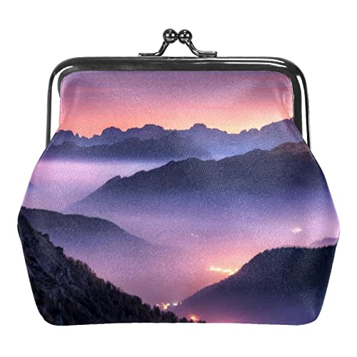 Bunte Landschaft von Paris Skyline Schnalle Geldbörse Vintage Beutel Schnalle Clutch Tasche Kiss-Lock Wechselgeldbörse Floral Verschluss Geldbörsen für Frauen Mädchen, Mehrfarbig 15, Einheitsgröße, Taschen-Organizer von QQIAEJIA