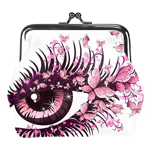 Chinesischer Drache Lila Auge Schnalle Geldbörse Vintage Beutel Schnalle Clutch Tasche Kiss-Lock Wechselgeldbörse Floral Verschluss Geldbörsen für Frauen Mädchen, Mehrfarbig 10, Einheitsgröße, von QQIAEJIA