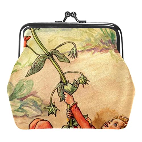 Elegante Blumen Aquarell Schnalle Geldbörse Vintage Beutel Schnalle Clutch Tasche Kiss-Lock Wechselgeldbörse Floral Verschluss Geldbörsen für Frauen Mädchen, Mehrfarbig 13, Einheitsgröße, von QQIAEJIA