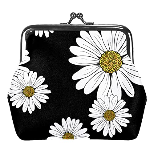 Geldbörse mit Gänseblümchen-Muster, Geldbörse für Kleingeld, Geschenke für Frauen, Kinder, Mädchen, Schlüsselhalter, Multicolor 01, Einheitsgröße, Taschen-Organizer von QQIAEJIA