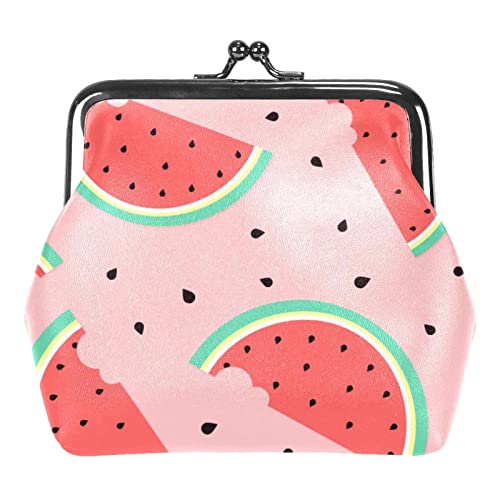 Kleine Schnalle Geldbörse Wassermelone Hintergrund Beutel Kiss-Lock Verschluss Ändern Geldbörse Geldbörsen, Mehrfarbig 03, Einheitsgröße, Taschen-Organizer von QQIAEJIA