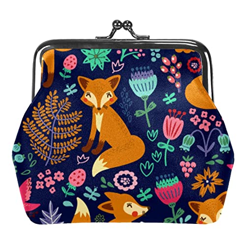 Nahtlose Fox Geldbörse Kuss Schloss Wechselgeldbörse Vintage Schmuck Beutel, Mehrfarbig 03, Einheitsgröße, Taschen-Organizer von QQIAEJIA