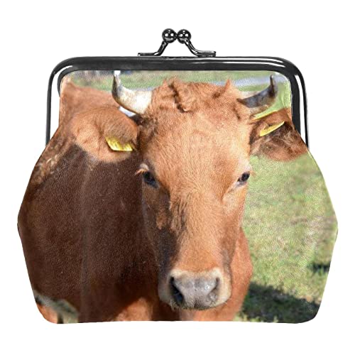 Münzgeldbörsen mit Tierkuh, Vieh, Ranch, Bossy, Mini-Brieftaschen, Vintage-Beutel, Taschen für Geschenk, Mehrfarbig 17, Einheitsgröße, Taschen-Organizer von QQIAEJIA