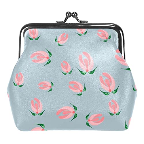 Niedliche Tier Kopf Schnalle Münze Geldbörse Vintage Beutel Schnalle Clutch Tasche Kiss-Lock Wechselgeldbörse Floral Verschluss Geldbörsen für Frauen Mädchen, Mehrfarbig 18, Einheitsgröße, von QQIAEJIA