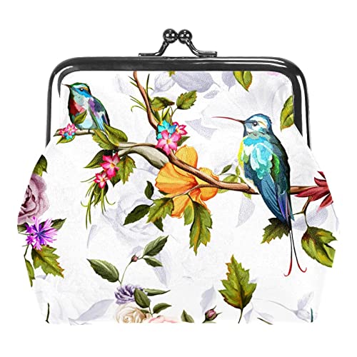 Poker Schnalle Münze Geldbörse Vintage Beutel Schnalle Clutch Tasche Kiss-Lock Wechselgeldbörse Floral Verschluss Geldbörsen für Frauen Mädchen, Mehrfarbig 19, Einheitsgröße, Taschen-Organizer von QQIAEJIA