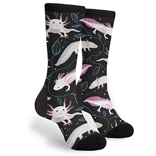 QQIAEJIA Socken Coole Socken Herren Damen Crew Socken Lustige Verrückte Neuheit Socken, Axolotls, One size, (SOJIDON940) von QQIAEJIA