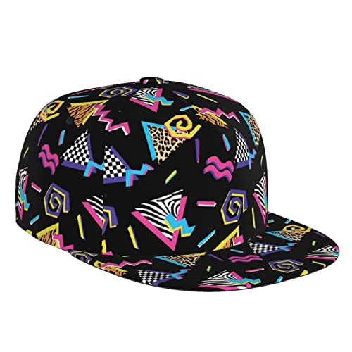 Retro 80er oder 90er Jahre Memphis Stil Baseball Cap Lustige 80er 90er Trucker Mütze Verstellbare Unisex Kappe für Männer Frauen, Retro 80er oder 90er Jahre Y04, Einheitsgröße von QQIAEJIA