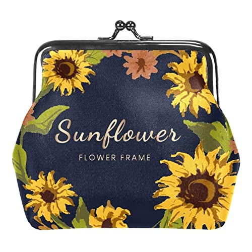 Sunflower Münzbörsen Mini Geldbörsen Vintage Beutel Taschen für Geschenk, Multicolor 01, Einheitsgröße, Taschen-Organizer von QQIAEJIA