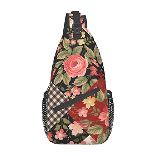 Flower Dots Bauchtasche für Mann Frauen Hüfttasche Verstellbarer Gürtel Lässige Brusttasche Bauchtaschen für Reisen Sport Laufen Wandern Hüfttaschen, Schwarz , Einheitsgröße von QQLADY