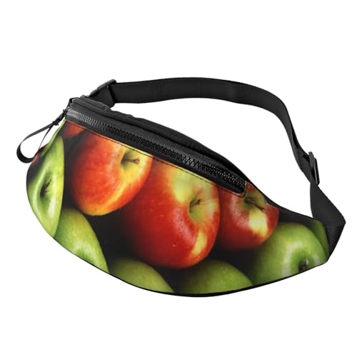 Fruit Fanny Pack for Man Women Waist Bag Adjustable Belt Casual Chest Bag Bum Bags for Travel Sports Running Hiking Waist Packs, Schwarz , Einheitsgröße von QQLADY