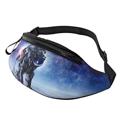 Galaxy Astronaut Bauchtasche für Mann Frauen Hüfttasche Verstellbarer Gürtel Lässige Brusttasche Bauchtaschen Für Reisen Sport Laufen Wandern Taille Packs, Schwarz , Einheitsgröße von QQLADY