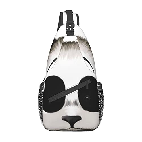 Niedliche Panda Bauchtasche für Mann Frauen Hüfttasche Verstellbarer Gürtel Lässige Brusttasche Bauchtaschen Für Reisen Sport Laufen Wandern Taille Packs, Schwarz , Einheitsgröße von QQLADY