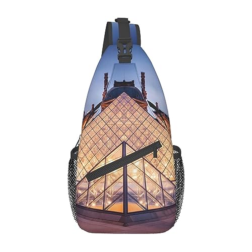 Paris in ninght Bauchtasche für Herren und Damen, verstellbarer Gürtel, lässige Brusttasche, Bauchtaschen für Reisen, Sport, Laufen, Wandern, Hüfttaschen, Schwarz , Einheitsgröße von QQLADY