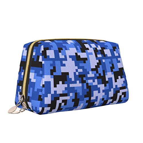 QQLADY Make-up-Tasche aus Leder, Camouflage-Muster, große Kapazität, Reise-Kosmetiktaschen, Öffnung, Make-up-Tasche, tragbar, wasserdicht, Kulturbeutel für Frauen und Mädchen, Kosmetik-Organizer, von QQLADY