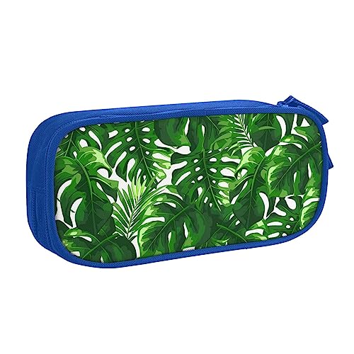 QQLADY Monstera Deliciosa Bananenpalme Großes Federmäppchen Federmäppchen Federmäppchen mit Reißverschlussfächern Stiftetasche Ästhetisches Federmäppchen für Erwachsene Federmäppchen Stifteetui für von QQLADY