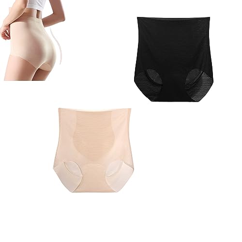 QQLADY Nahtlose Shaping-Slips aus Eisseide mit hoher Taille, 2023Neue Ice Silk Ion Repair Shaping-Unterwäsche (2PCS,L) von QQLADY