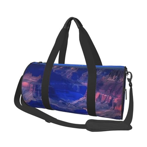 Reisetasche Beauty Grand Canyon Sport Gym Bag für Damen und Herren Schulter Sport Reise Duffle Weekender Workout Tasche für Übung, Yoga, Radfahren, Schwimmen, Camping, Schwarz , Einheitsgröße von QQLADY