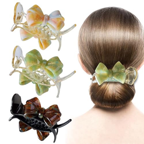 QQY Große Haarspangen, 4 Pcs Dicke Haar Kiefer Clips Starke Halten Kralle Clip für Damen Accessoires (E) von QQY