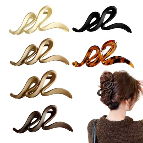 QQY Große Haarspangen, Dicke Haar Kiefer Clips Starke Halten Kralle Clip für Damen Accessoires (B) von QQY