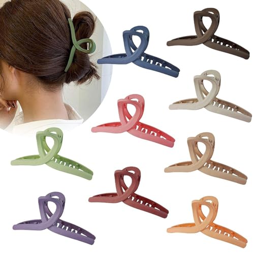 QQY Große Haarspangen, Dicke Haar Kiefer Clips Starke Halten Kralle Clip für Damen Accessoires (T) von QQY