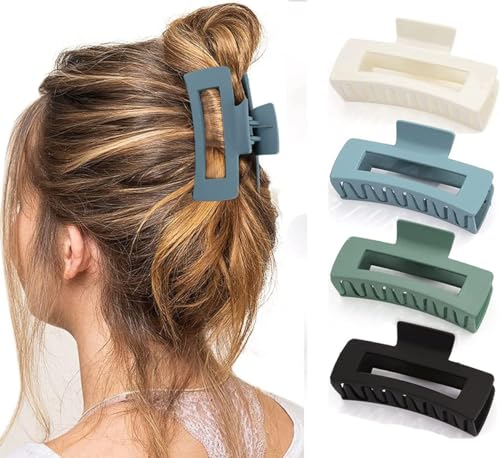 QQY Haarklauenclips, Rutschfeste Haarspange, Matte kleine Haarspangen, Starke mattierte Haarspangen für Damen Accessoires (E) von QQY