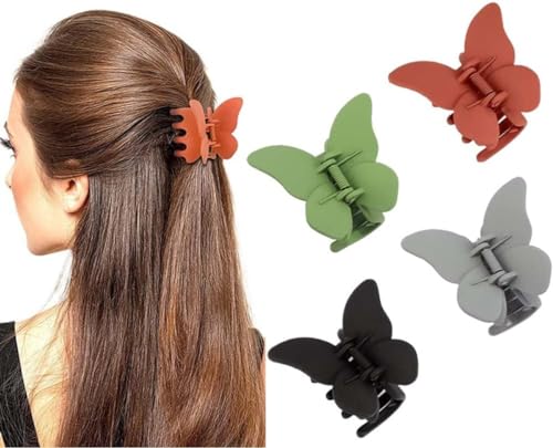 QQY Haarklauenclips, Rutschfeste Haarspange, Matte kleine Haarspangen, Starke mattierte Haarspangen für Damen Accessoires (R) von QQY