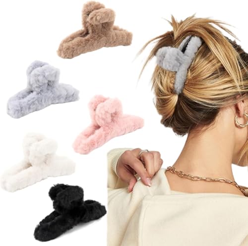 QQY Haarklauenclips, Rutschfeste Haarspange, Matte kleine Haarspangen, Starke mattierte Haarspangen für Damen Accessoires (U) von QQY