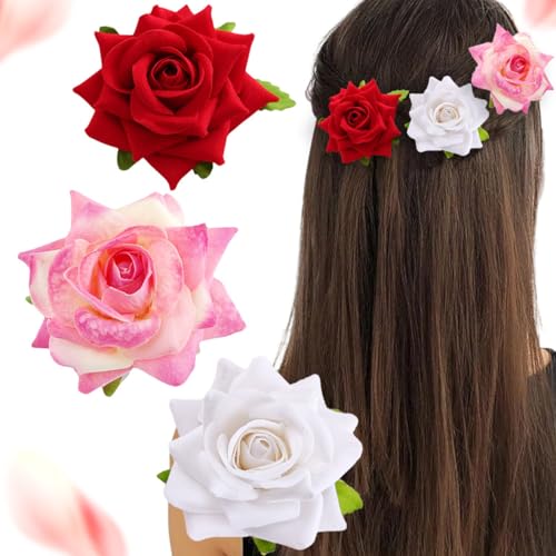 QQY Haarrollenklemmen, Salon Hair Cutting Clips, Home Haarspangen, Große No Slip Haar Barretten Metall Barretten Haar Styling Clips Zubehör für Frauen (V) von QQY