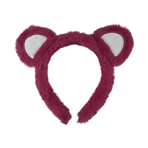 QQY Stirnband, Cartoon Frosch Haar Band Schöne Make-up Stirnband Lustige Haar Reifen Cosplay Stirnband Mode Haar Zubehör (Rot, 18cm) von QQY