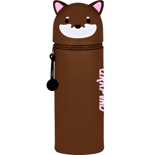 QRKPVHD 2 in 1 Soft Silicone Pencil case Kawaii Pencil case, Desk Pencil Holder, Zip, Pencil case Coloured Pencils Markers, Office, University, Cute School Supplies, Brown Otter Animal Pencil Holder QRKPVHD 2 in 1 Soft Silicone Pencil case Kawaii Pencil case, Desk Pencil Holder, Zip, Pencil case Coloured Pencils Markers, Office, University, Cute School Supplies, Brown Otter Animal Pencil Holder von QRKPVHD