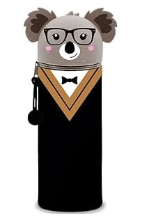 QRKPVHD 2-in-1 Weiche Silikontasche - Abschluss Geschenk Schüler Kawaii Koala Federmäppchen - mäppchen, Stand Up Federmäppchen, Tier Stifthalter, Stifthalter Bleistifttasche Mädchen Junge von QRKPVHD