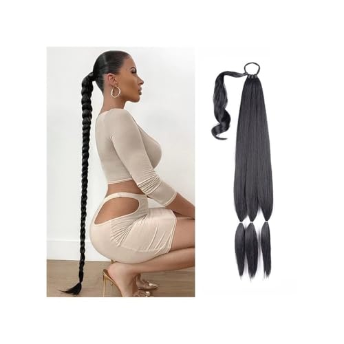 Pferdeschwanz Extensions Geflochtene Pferdeschwanzverlängerung, synthetischer langer Pferdeschwanz mit Haargummi, selbstgemachtes geflochtenes Pferdeschwanz-Kunsthaarteil for Frauen im Alltag Ponytail Pferdeschwanz Extensions Geflochtene Pferdeschwanzverlängerung, synthetischer langer Pferdeschwanz mit Haargummi, selbstgemachtes geflochtenes Pferdeschwanz-Kunsthaarteil for Frauen im Alltag Ponytail von QRSTUVXZY