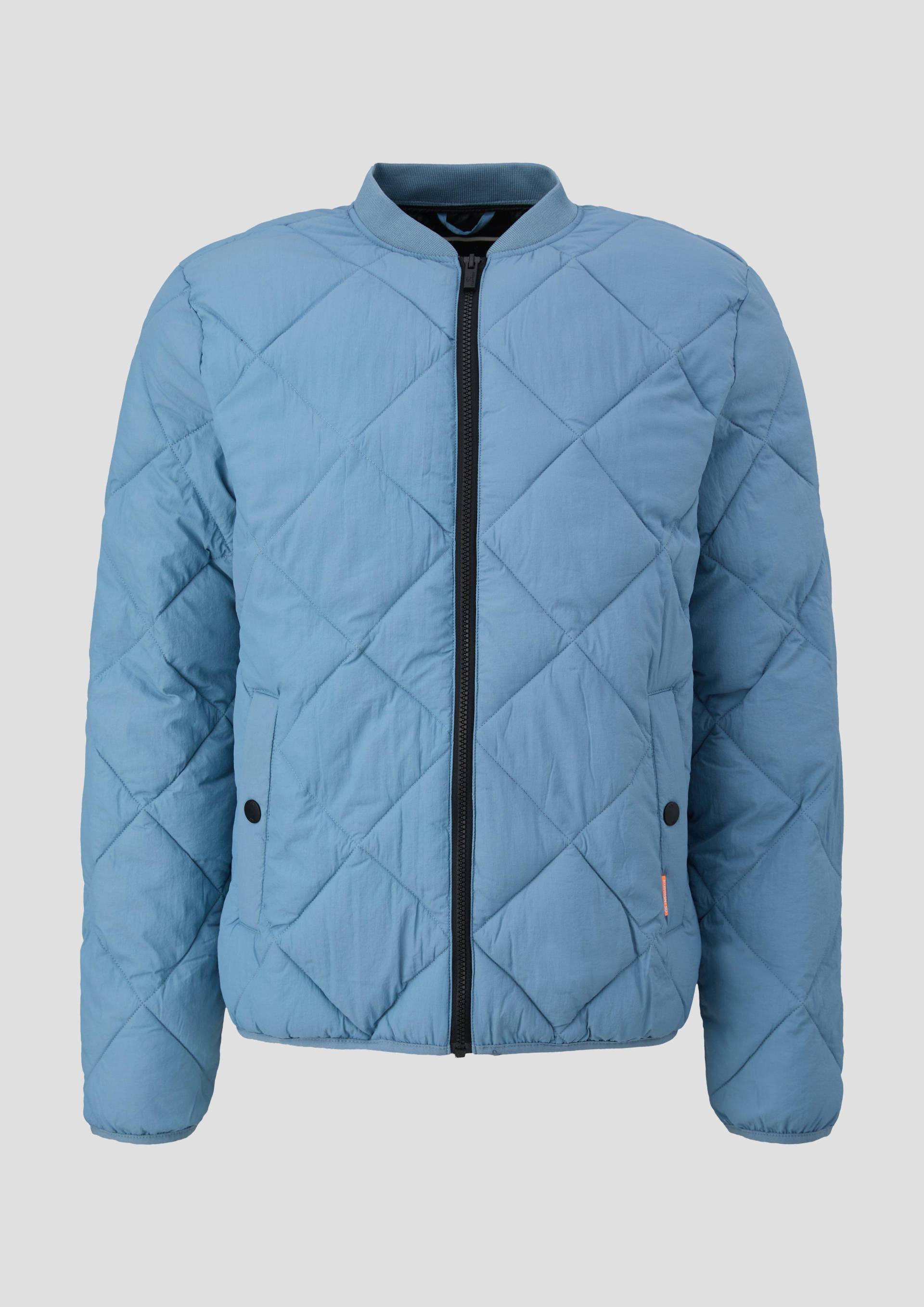 QS - Leichte Steppjacke im Blouson-Stil, Herren, blau von QS