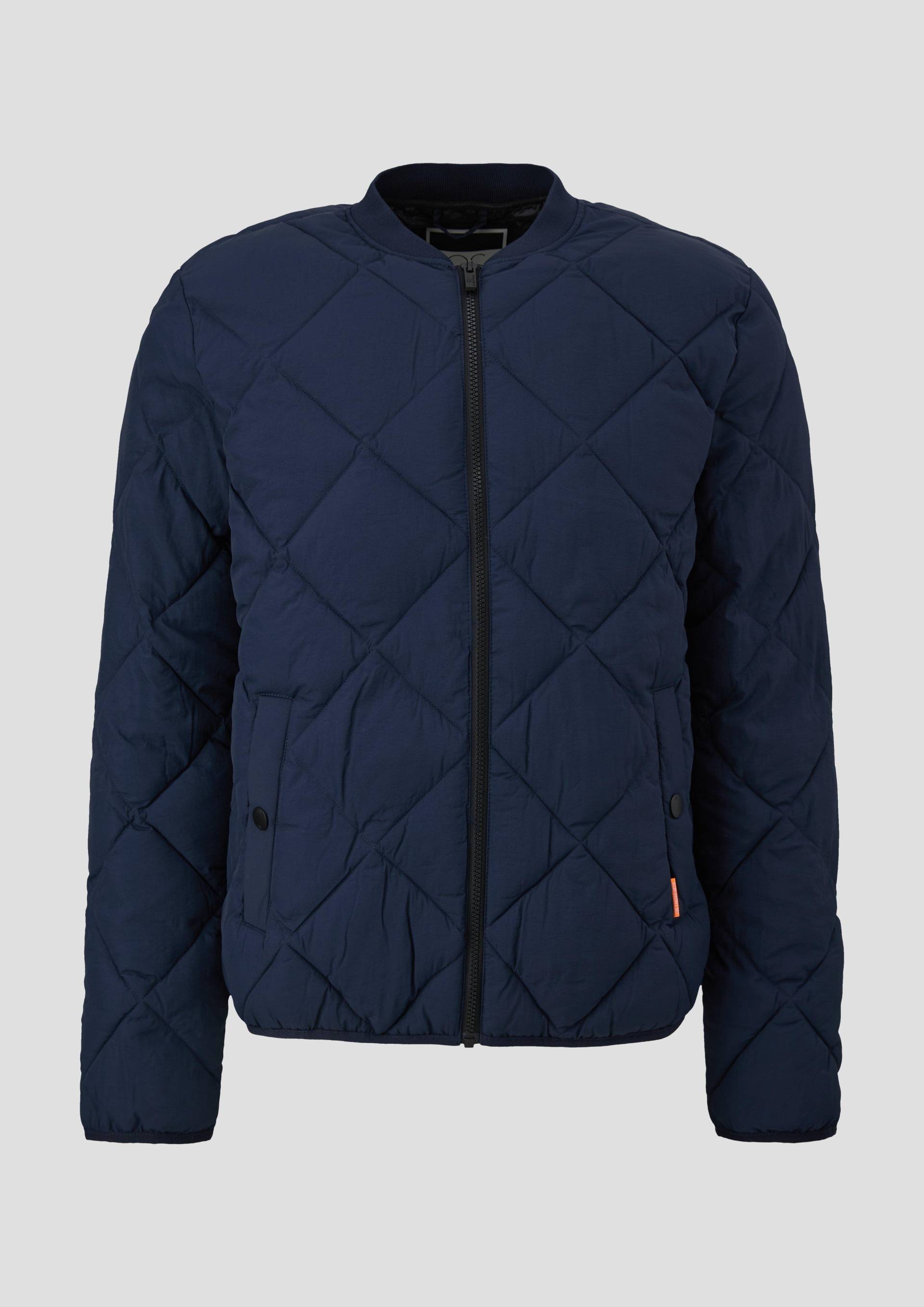 QS - Leichte Steppjacke im Blouson-Stil, Herren, blau von QS