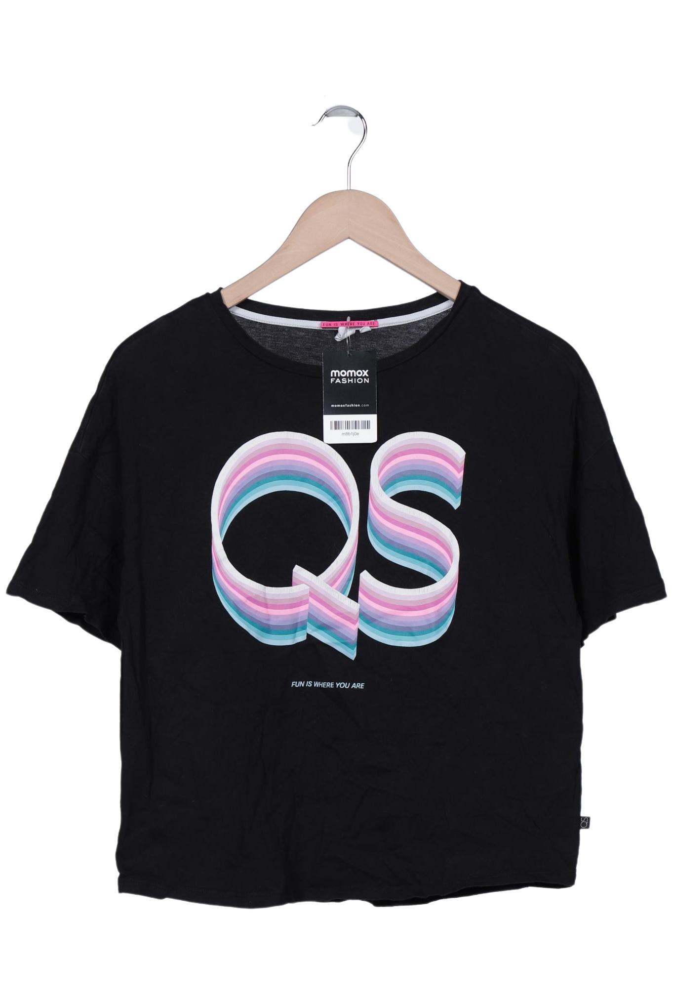 QS by s.Oliver Damen T-Shirt, schwarz, Gr. 134 von QS by s.Oliver